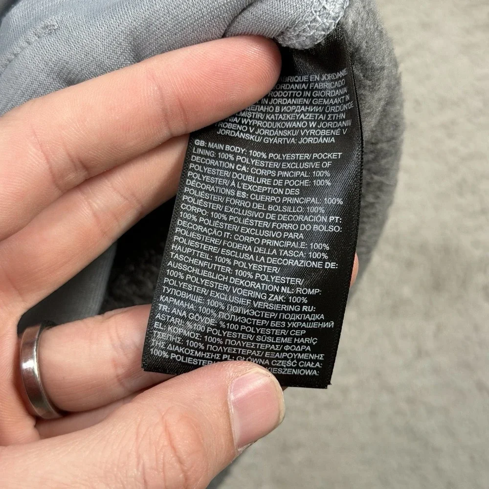 The North Face Vest Mens Small Grey Sweater Fleece Full Zip Pocket Outdoor